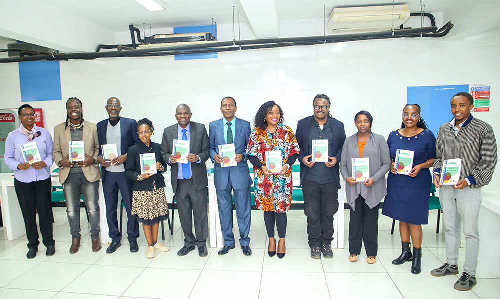 DVC, Institutional Advancement and Enterprise, Prof. Paul Wambua (Center) with Faculty from Strathmore University and TU-K during the launch of the second issue of the 'Writing the Arts & Humanities in Africa' Journal